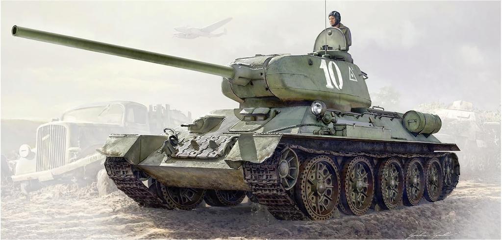 Italeri Tanks of the World WWII Soviet Plastic Model Kit MD010 PLATZ/MONO 1/35 T-34/85 (Tank)