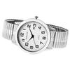 Montre homme - EXCELLANC - Excellanc Homme Argent Métal - Boîtier 40 mm - Bracelet extensible acier - Mouvement quartz
