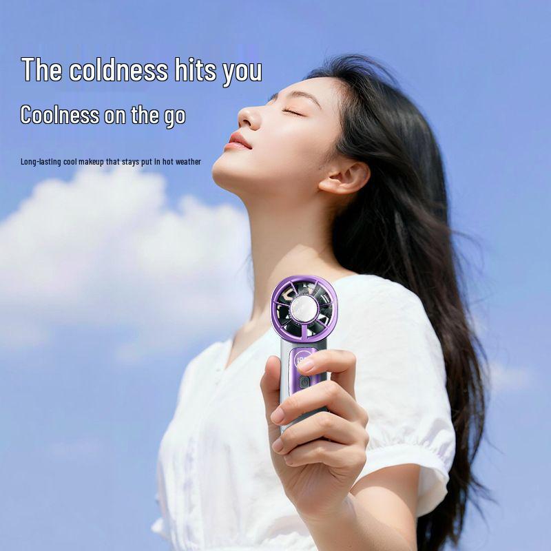 Ice Cooling Portable Mini Fan: Zero Degree Cold Air | Luxurious, Stylish, Essential Summer Handheld Cooling Gadget
