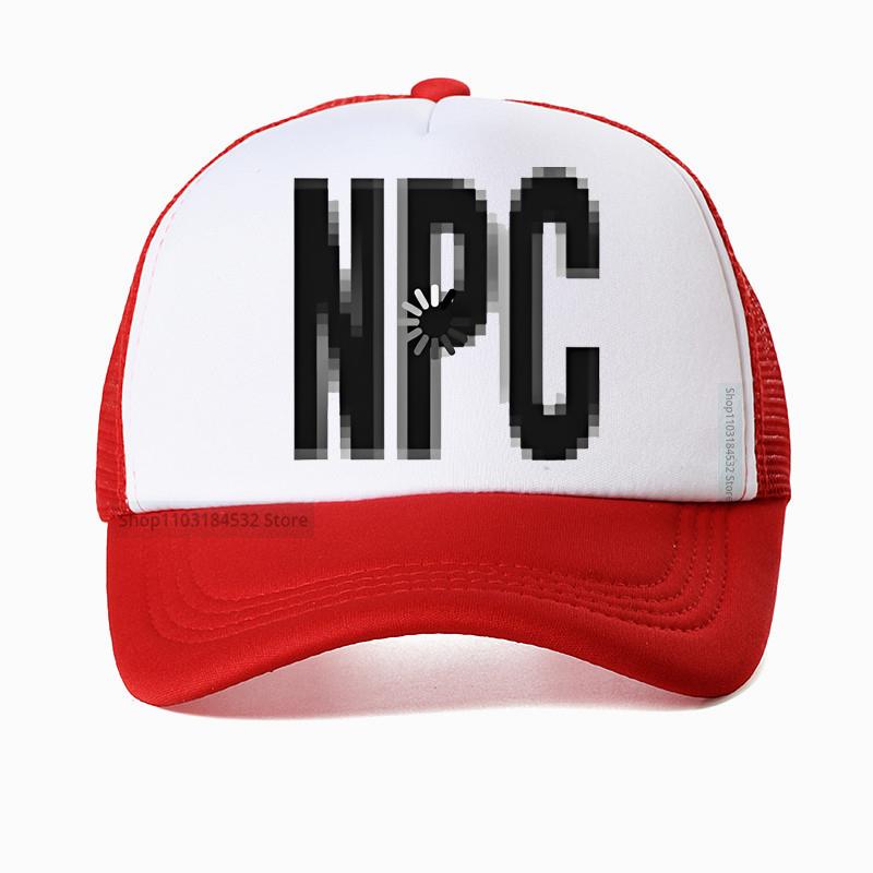 

Creative Printed Letter NPC Loaded MidSummer Unisexs hat Unisexs Womens Casual Fun Couple Mesh Breathable SunHats Adjustable