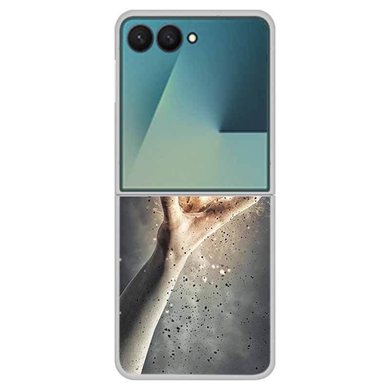 Phone Case For Samsung Galaxy Z Flip 7 5G Case ZFlip 7 Funda 6.9" Clear Plastic / PC Hard Coque For Samsung Galaxy Z Flip7 Cases
