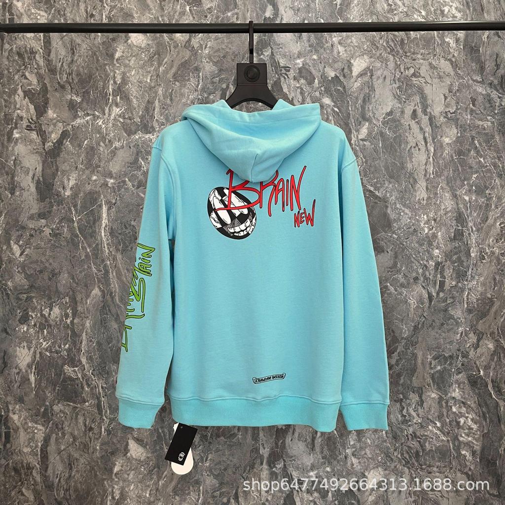 Podzimní/Zimní Klasická Mikina s Kapucí Unisex s Graffiti Potiskem