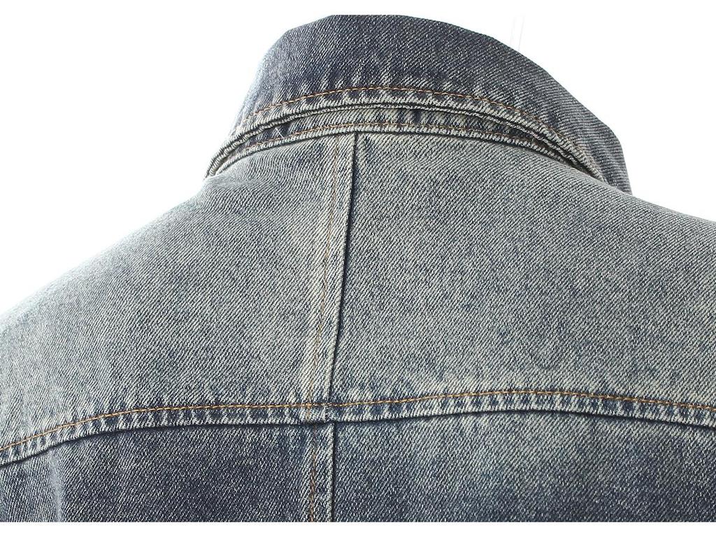 2025 Spring Designer Large Button Denim Cocoon Jacket for Women