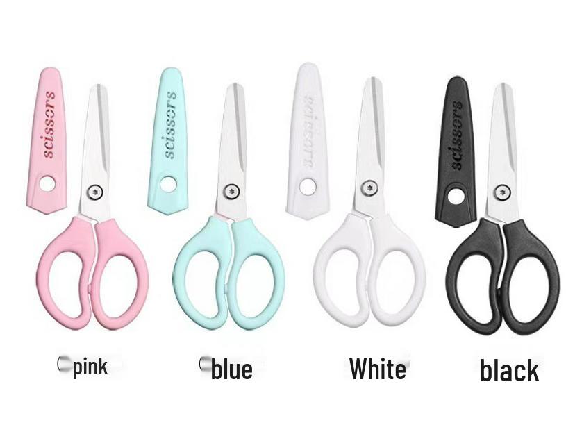 Ceramic Baby Food Scissors: Portable, Household Kitchen Tool for Cutting Vegetables, Meat, and Noodles.