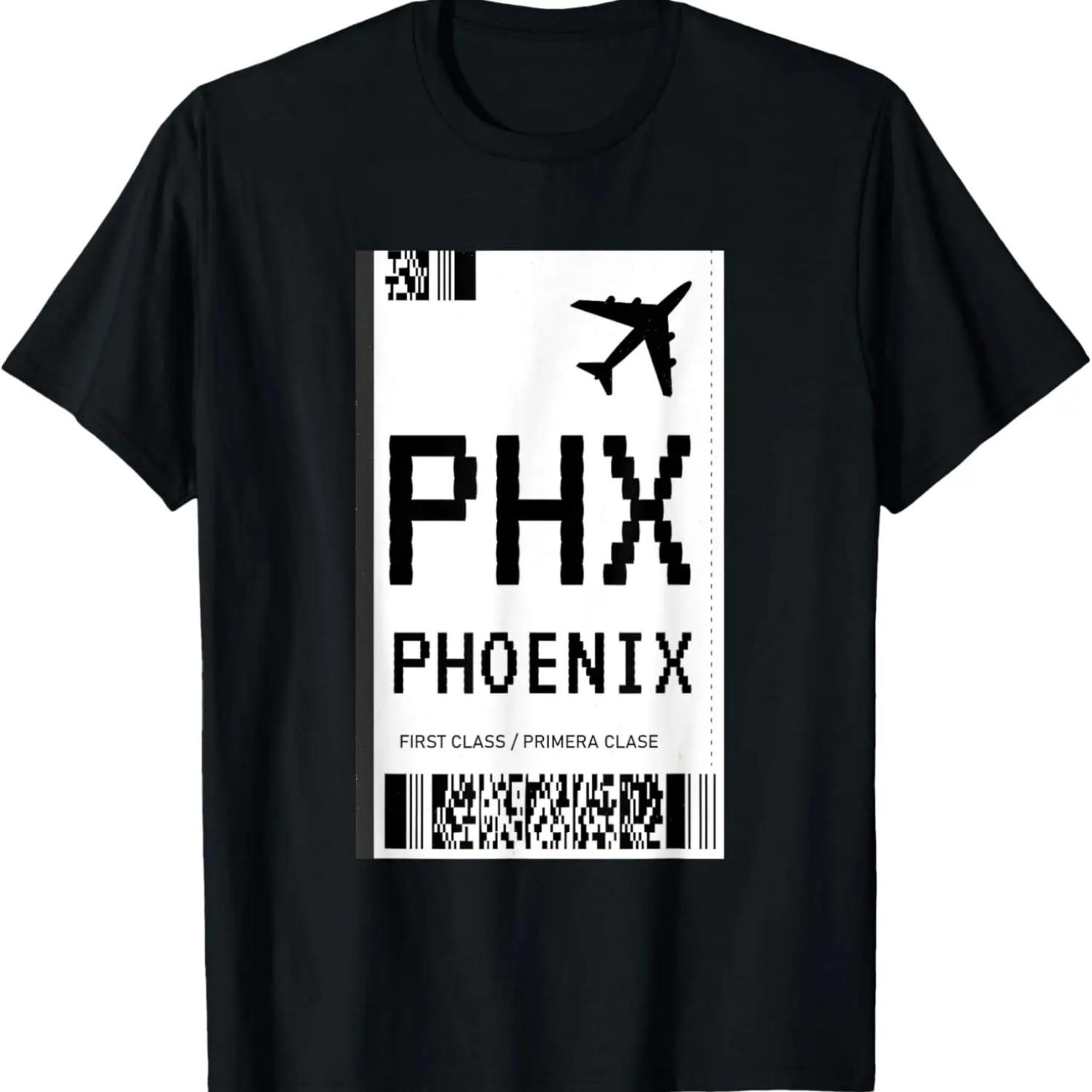 Phoenix Vacation Flight Ticket PHX Airport Phoenix T-Shirt S