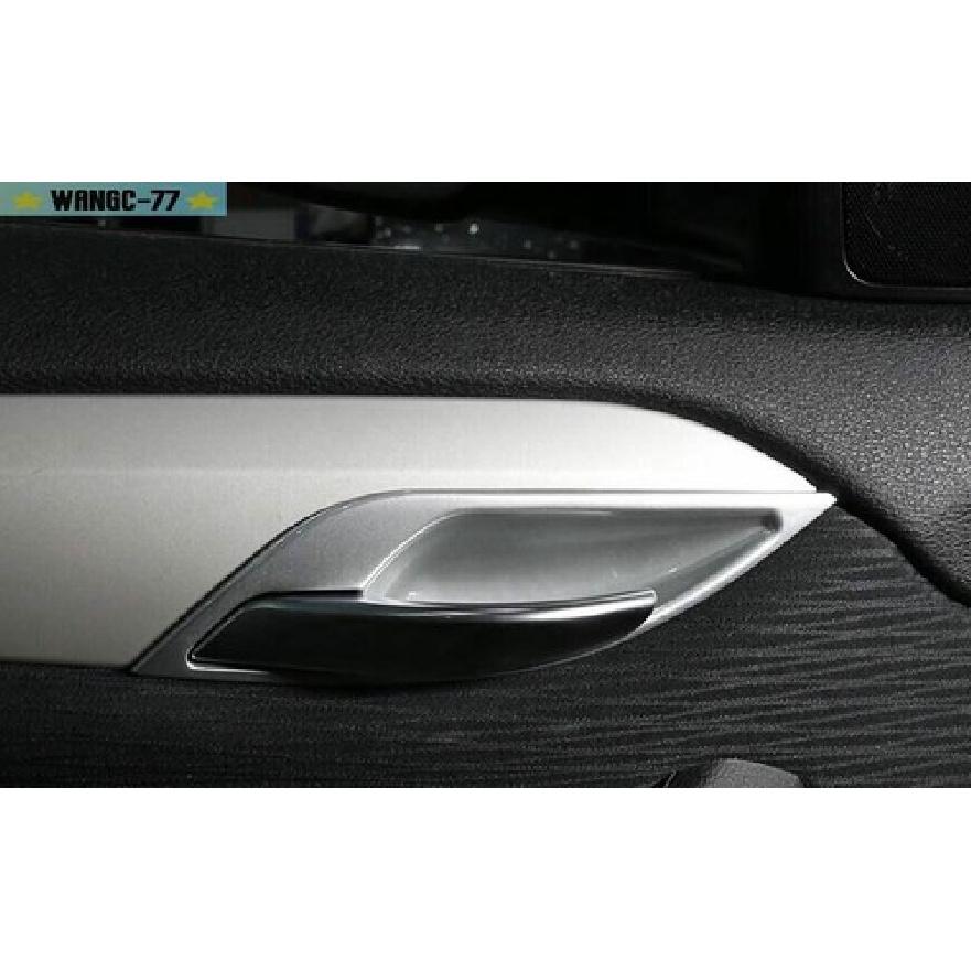 Fits For BMW X1 E84 2010-2014 2015 ABS Silver Interior Door Bowl Cover Trim 4PCS