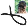 Spiral Lock Hair Tie Universal Portable Stylish Delicacy Bendable Iron Wire Ponytail Holder Black
