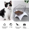 15elevated Cat Food Bowls With Silicone Pet Mat, Plastic Bowl With Stand