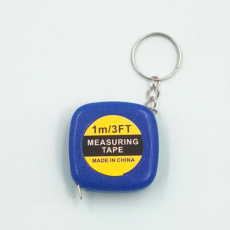 Mini Retractable Measuring Tape 1M 3FT Portable Anti Drop with Keychain for Office Home General Use