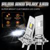 New H7 LED Plug And Play Headlight 300000LM 500W High Power Bulb CANBUS Wireless With Fan Auto Light 6000k 1:1 Halogen Headlamp