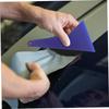 Housoutil Car Vinyl Wrap Squeegee Triangle Scraper for Auto Window Tint and Decal Application Flexible Plastic Tool with Hanging Hole 8.3X4.7X0.4