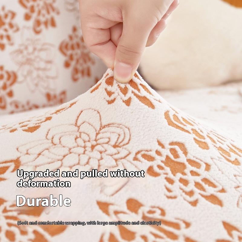 Capa Elástica para Sofá Luxuosa Ajustável Capa Elástica para Sofá para Sala de Estar Capa de Assento de Sofá 1 2 3 4 Lugares em L Conjunto Completo