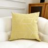 New Simple Pillows Morandi Color Geometric Jacquard Chenille Pillow Case Sofa Living Room Backrest