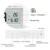 Digital Desk Clock LCD Retro Alarm Clock for Bedrooms Travel Temperature Display Backlight Calendar Battery Operated