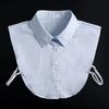 Fashion Front Tie White Fake Collar for Women Stand Detachable Collar Fake Girls Vintage Lace Ladies False Blouse Collar