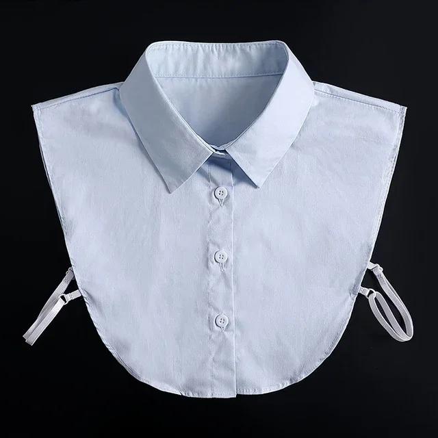 Fashion Front Tie White Fake Collar for Women Stand Detachable Collar Fake Girls Vintage Lace Ladies False Blouse Collar