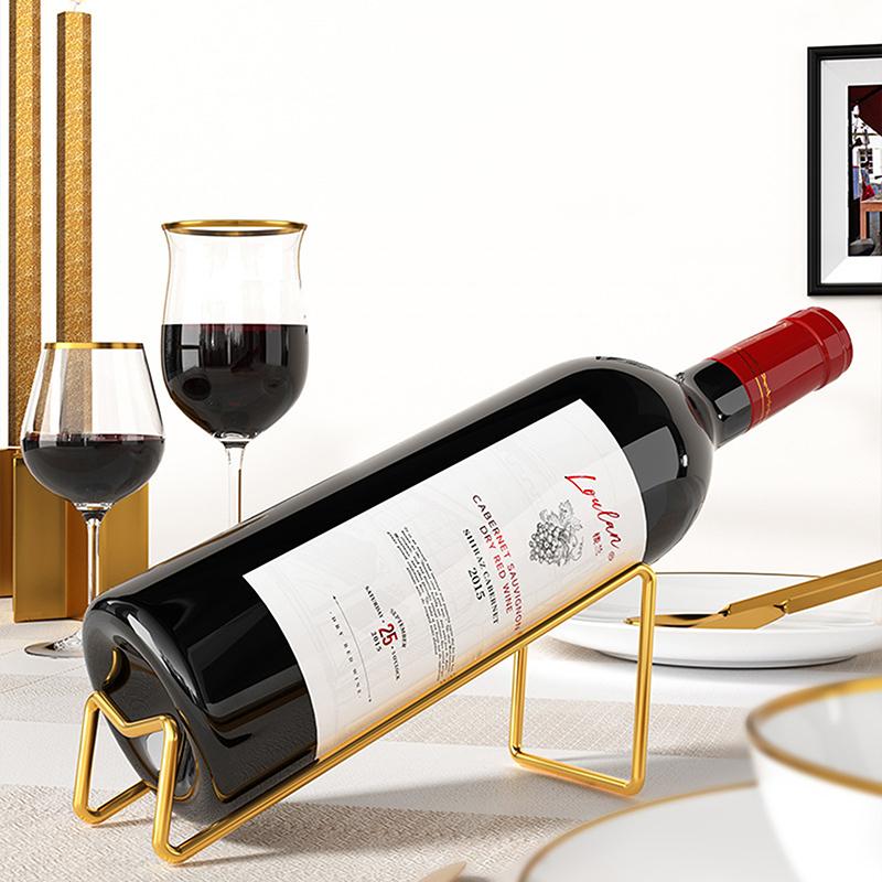 1 Pack Wine Bottle Rack Countertop Wine Bottle Display Rack Wine Storage Rack Simple Home Counter Decoration