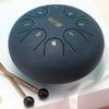 Hluru Glucophone Steel Tongue Drum 6 Inch 8 Notes Key D5 Ethereal Drum Tone Drum Percussion Children Musical Instrument