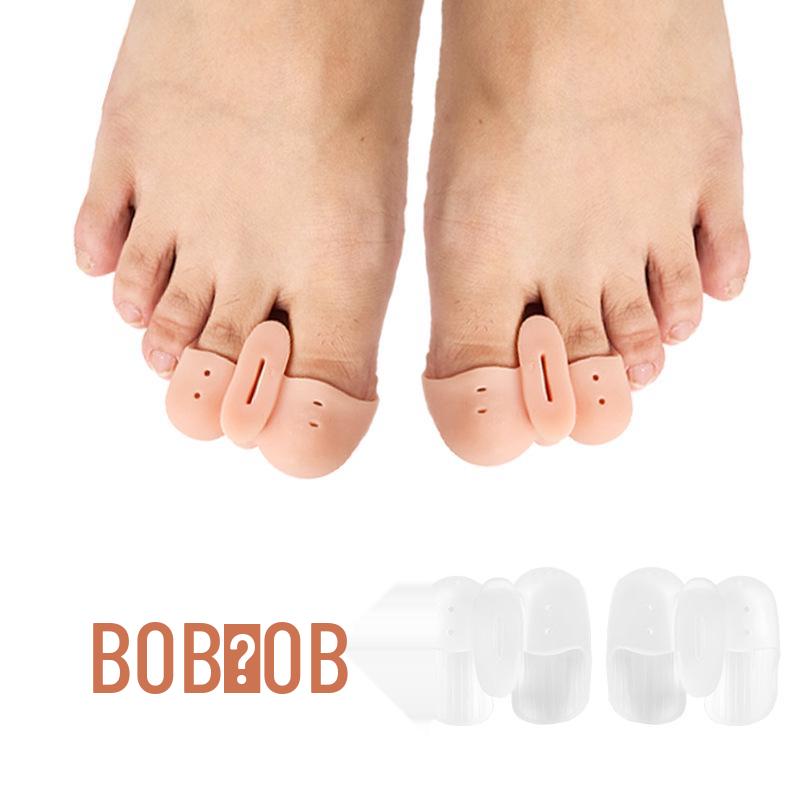 Two-Hole Silicone Orthotic Toe Separator for Big Toe Alignment