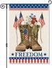 Freedom Boots Double-Sided Political Garden Ag for Outside Decor Parade Yard Sign, Patriotic 4th of July Independence Outd Kkz
