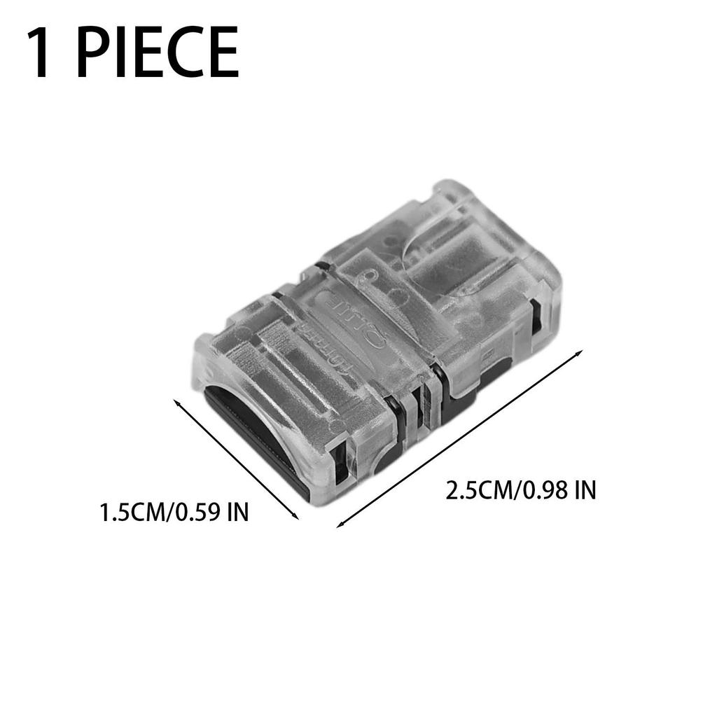 8mm 10mm LED Light Strip Connectors Solderless Quick Connect Cable Clips for LED Light Tape Electrical Wire Connect Terminals