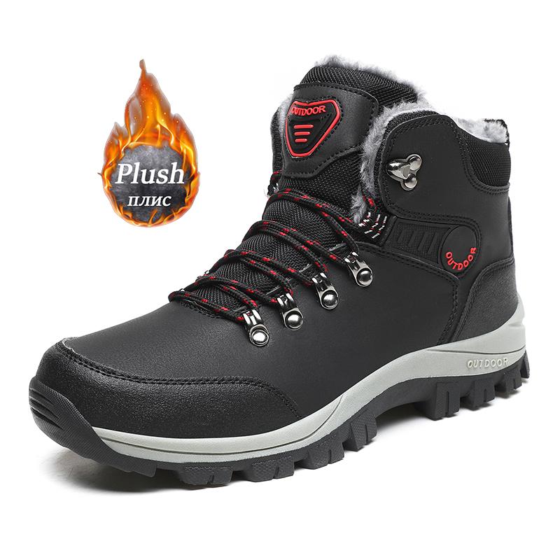 

Men Hiking Shoes Waterproof Leather Shoes Climbing & Fishing Shoes New Popular Outdoor Shoes Men High Top Winter Boots 39