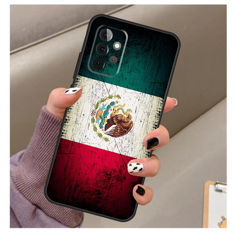Mexican Pride Eagle Flag Case For Samsung Galaxy A34 A54 A14 A06 A16 A26 A36 A56 A12 A32 A52 A13 A33 A53 A15 A35 A55