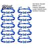 Women Adjustable Friendship Bracelet 1/2/5/10Pcs Blue Woven Braided Rope Knot