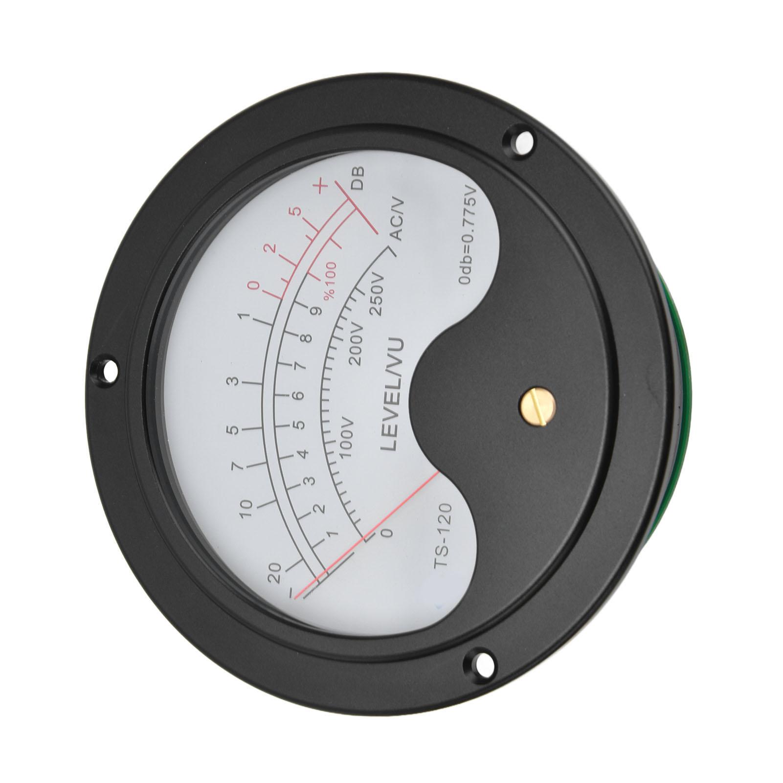 

VU Meter 120mm 12V Aluminium Alloy Sensitive Pointer Stable Performance VU Meter