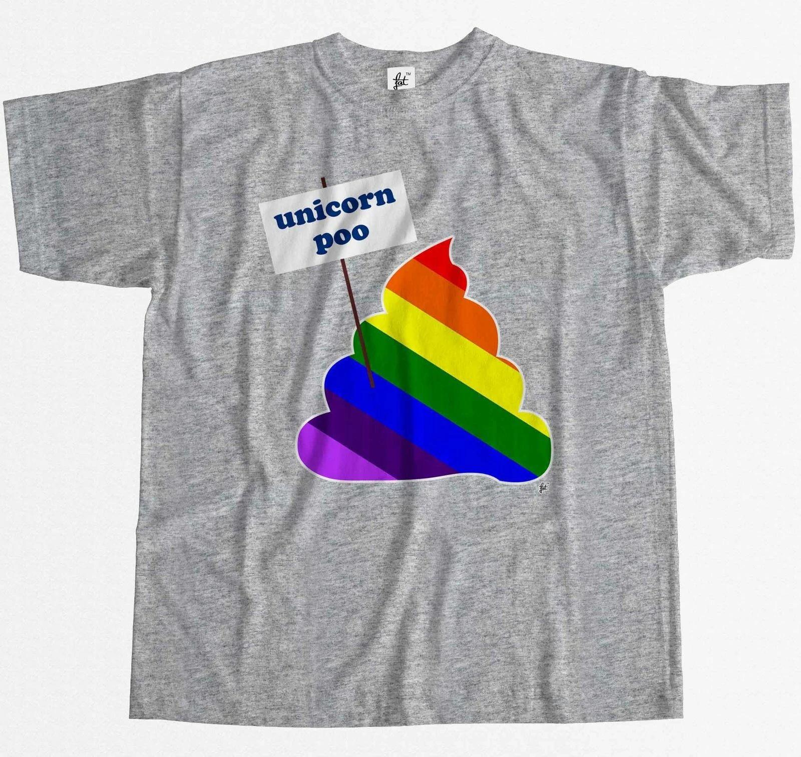 Magical Rainbow Coloured Unicorn Poo Mens T-Shirt XXL