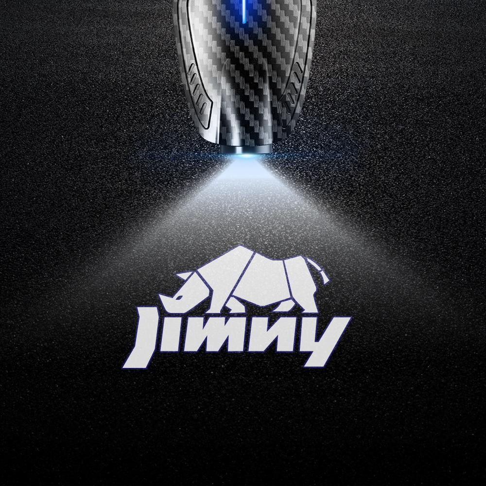 

2pcs USB Rechargeable Rhinoceros Rhino Jimny Logo Car Door LED Lamps Projector Courtesy Welcome Lights For Suzuki 4X4 off-Road 2PCS