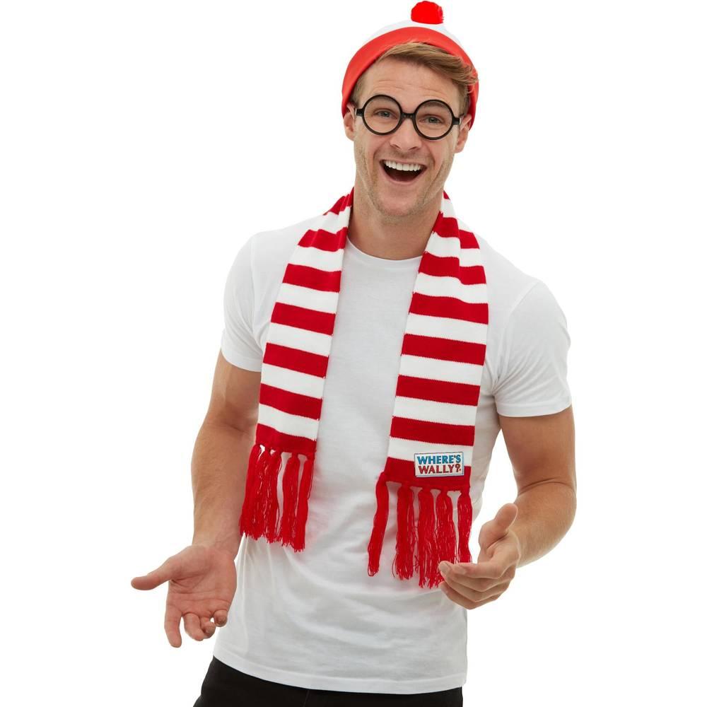 Where's Wally? Unisex Adult Costume Accessory Set