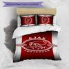 3pcs AFC Ajax pattern bedding set duvet cover set includes duvet cover &pillowcases,perfect all season bedroom decoration&gift