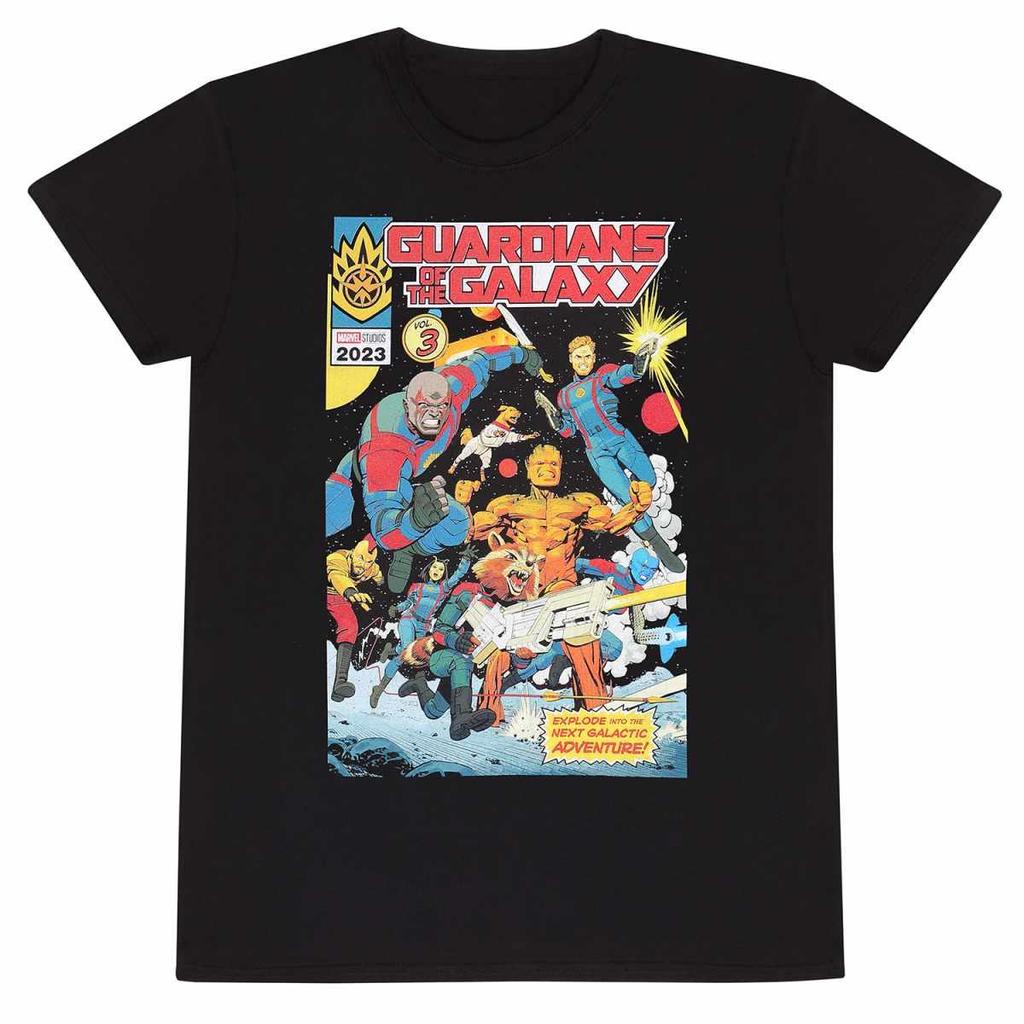 Guardians Of The Galaxy Unisex Adult Comic Cover T-Shirt