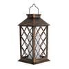 Yousheng Retro Solar Lantern, Outdoor Solar Candle Lantern, Waterproof Solar Garden Light with Hanging Loop, Decorative Light for Yard Patio Terrace
