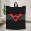 Weiche Warme Decke Dekorative Arstotzka Flagge Überwurfdecke Flanell Tagesdecke für Couch Sessel Sofa Bett Modische Sofabettdecke