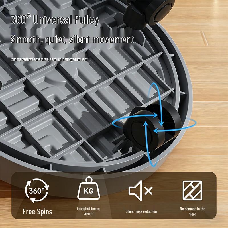 Heavy-Duty Plastic Rolling Plant Pot Caddy