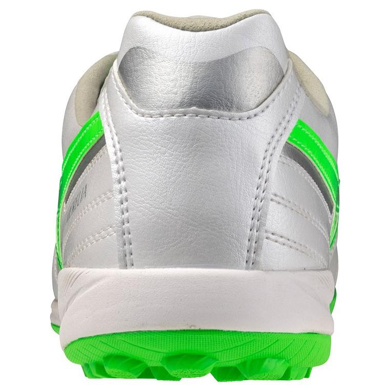 Mizuno Morelia Sala Pro Comfortable TF (Rubber Studs) Non-Slip Durable Soccer Shoes Unisex Soccer Shoes Silver Green Q1GB2513