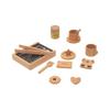 Children's Simulation Play House Kitchen Tableware Large Original Wooden Color Boys And Girls Kitchen Utensils Role-playing Toys