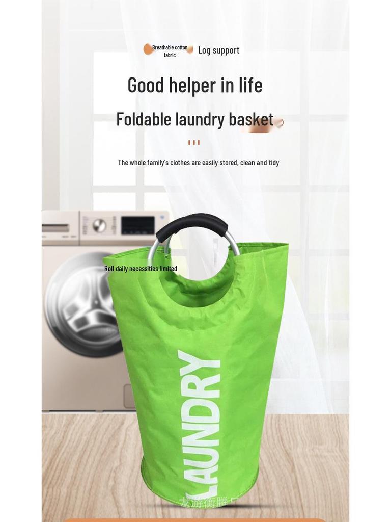 Laundry Bags and Baskets: European, American, Japanese Styles, Aluminum Frame, Oxford Cloth, Dirty Clothes Bag, and Portable Shopping Bag.