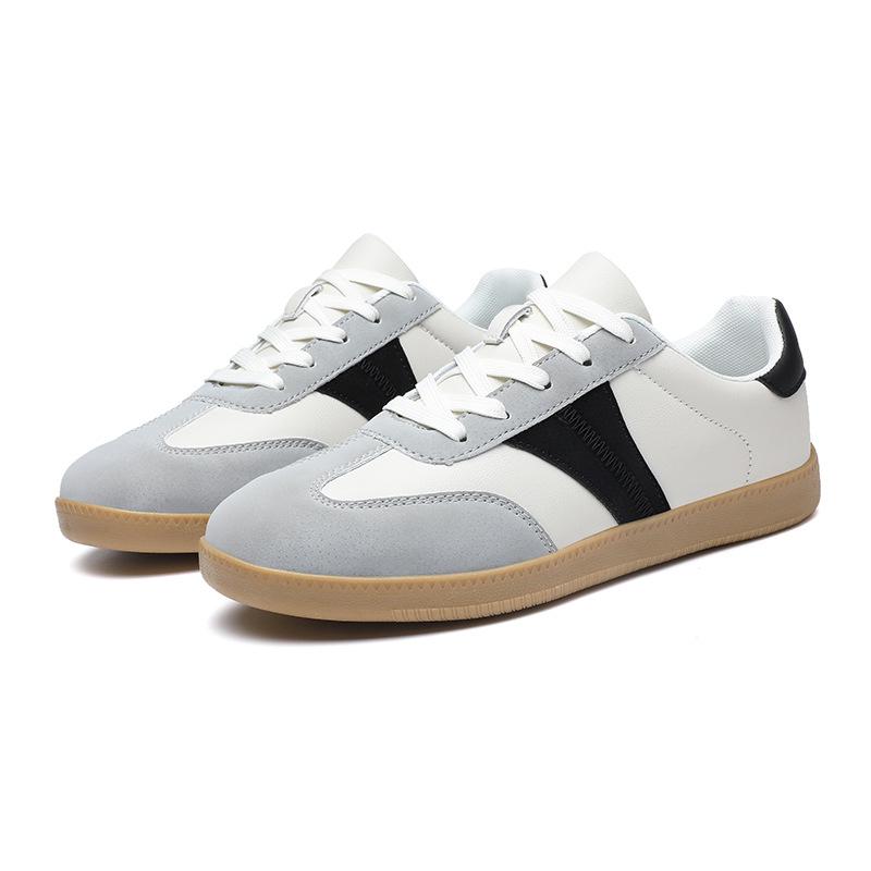 

New Shoes for Men Women Leather Casual Shoes Fashion Flat Skateboard Shoes Couples Street Cool Sneaker 36-47 36 серый