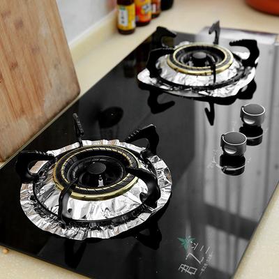 Ring aus Aluminiumfolie für Gasherde, öldichtes Pfannenreinigungspad, Kochherd, öldichte Gasherdmatte, Herdkopf-Schutzpad