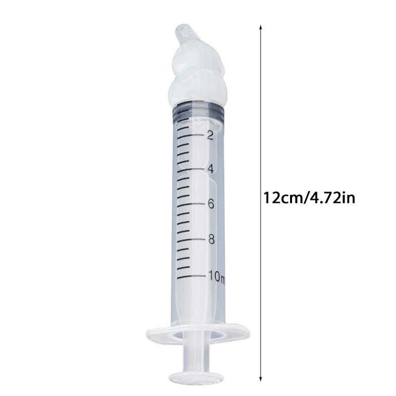 Strzykawki do czyszczenia noska niemowlęcego Wzory Silikonowy aspirator do nosa dla niemowląt do łatwej kontroli przepływu i obserwacji dla dzieci w wieku od 0 do 6 lat