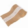 Handmade Burlap Chair Bow 15cm Lace Cotton Chair Backrest Lace Seat Back Strap  Party Supplies