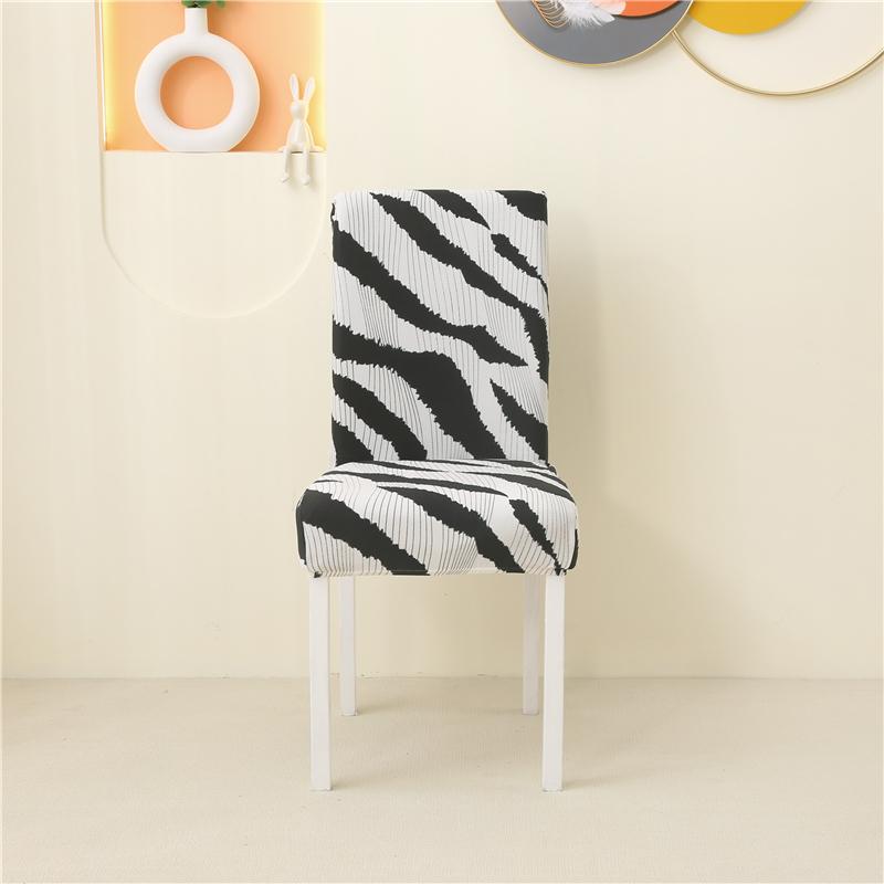 1/2/6Pcs Dining Chair Cover Print Elastic Chair Slipcover Case Stretch Chair Covers For Wedding El Banquet