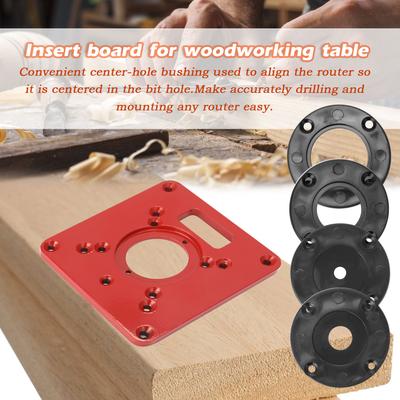 Multifunktionale Frästisch-Einsatzplatte, Holzbearbeitungsbänke, Aluminium-Holzfräser-Trimmer-Modelle