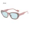 Square Cat Eyes Sunglasses Unisex Shade Sun Glasses Rivet Personality Punk Style for Women And Men