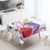 Food Theme Tablecloth Waterproof and Oil-proof Tablecloth Nordic Style Kitchen Tablecloth Modern Home Decoration