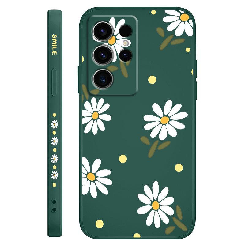 Coque de téléphone élégante à marguerites pour Samsung Galaxy S25 S24 S23 S22 S21 S20 S10 S10E Ultra Plus FE Note 20 Ultra Plus