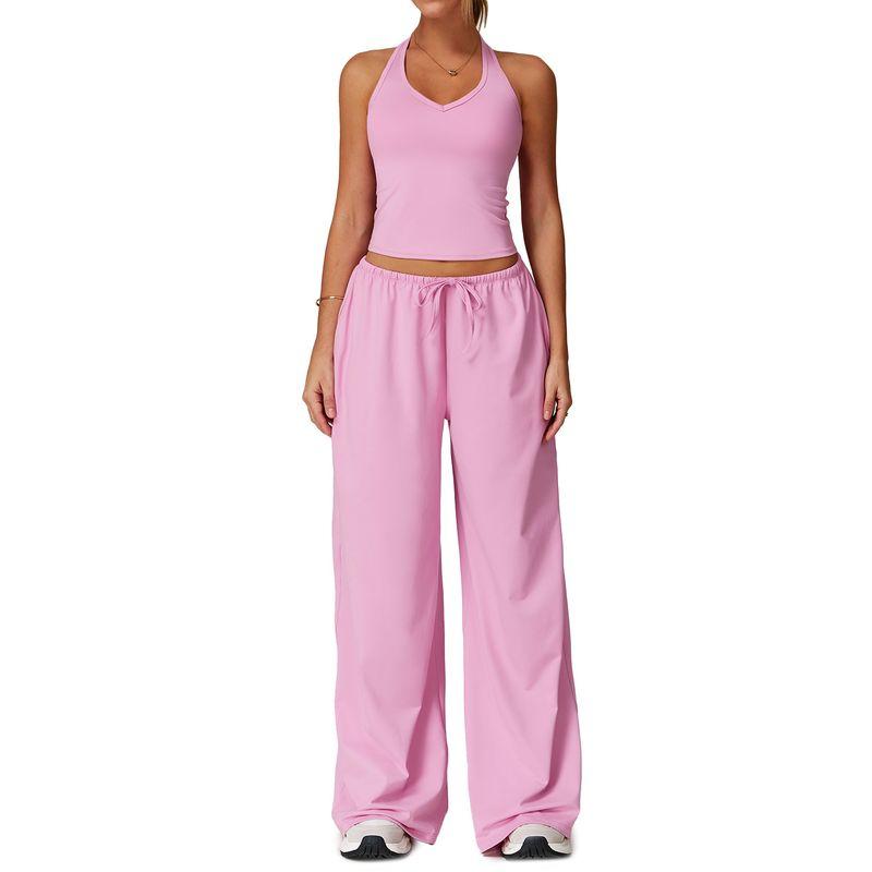 Guangzhou Zechuang Clothing Co., Ltd. Brushed Yoga Suit Quick-Drying Beauty Back Sling Sports Suit Casual Running